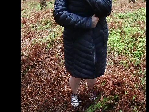 Walking Through The Woods Flashing My Big Milf Tits Leads To A Big Jizz Load Over My Tits